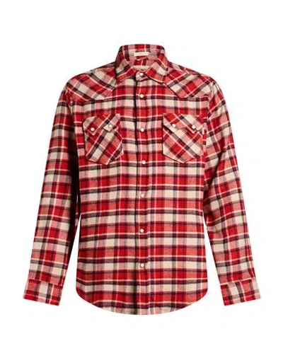 Roy Rogers Roÿ Roger's Man Shirt Red Size S Cotton