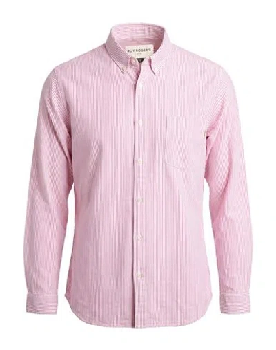 Roy Rogers Roÿ Roger's Man Shirt Red Size S Cotton In Pink