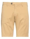Roy Rogers Roÿ Roger's Man Shorts & Bermuda Shorts Camel Size 35 Cotton, Elastane In Beige