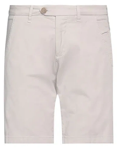 Roy Rogers Roÿ Roger's Man Shorts & Bermuda Shorts Light Grey Size 31 Cotton, Elastane In Gold