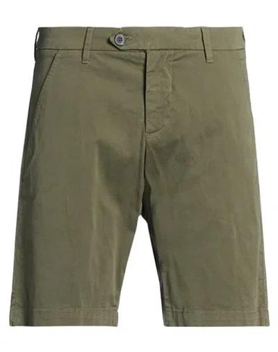 Roy Rogers Roÿ Roger's Man Shorts & Bermuda Shorts Military Green Size 29 Cotton, Elastane In Gray