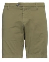 Roy Rogers Roÿ Roger's Man Shorts & Bermuda Shorts Military Green Size 35 Cotton, Elastane