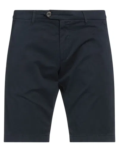 Roy Rogers Roÿ Roger's Man Shorts & Bermuda Shorts Navy Size 28 Cotton, Elastane In Navy Blue