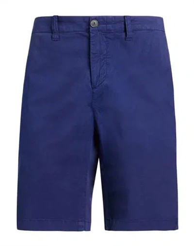 Roy Rogers Roÿ Roger's Man Shorts & Bermuda Shorts Navy Size 36 Cotton, Elastane In Multi