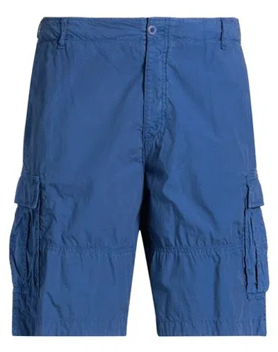 Roy Rogers Roÿ Roger's Man Shorts & Bermuda Shorts Navy Size 40 Cotton In Blue