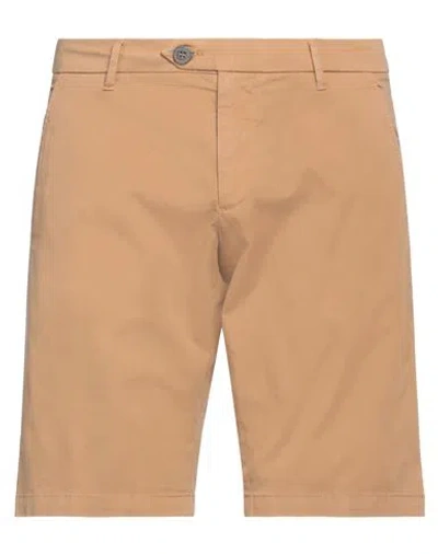 Roy Rogers Roÿ Roger's Man Shorts & Bermuda Shorts Sand Size 33 Cotton, Elastane In Burgundy