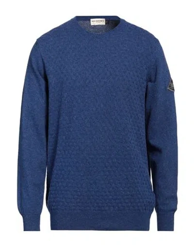 Roy Rogers Roÿ Roger's Man Sweater Blue Size 3xl Wool, Polyamide, Viscose, Cashmere In Blue