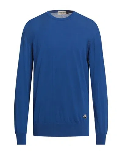 Roy Rogers Roÿ Roger's Man Sweater Bright Blue Size 3xl Cotton
