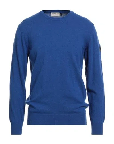 Roy Rogers Roÿ Roger's Man Sweater Bright Blue Size Xl Wool, Polyamide, Viscose, Cashmere