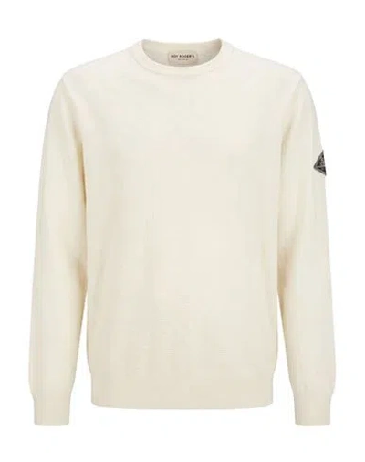 Roy Rogers Roÿ Roger's Man Sweater Cream Size Xl Wool, Viscose, Polyamide, Cashmere In White