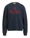 Roy Rogers Roÿ Roger's Man Sweatshirt Midnight Blue Size Xl Cotton
