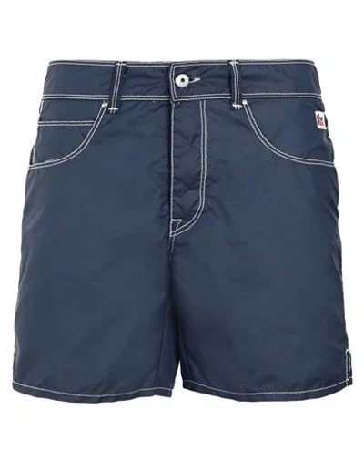 Roy Rogers Roÿ Roger's Man Swim Trunks Navy Blue Size 34 Polyamide In Navy Blue