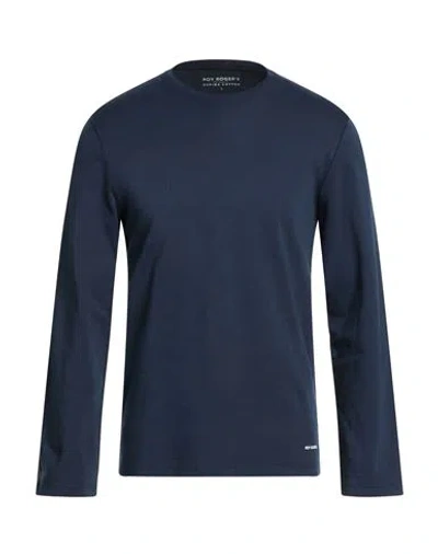 Roy Rogers Roÿ Roger's Man T-shirt Midnight Blue Size Xxl Cotton