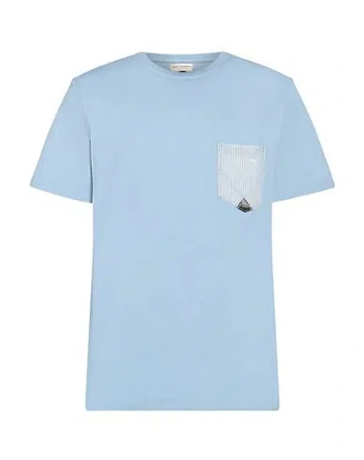 Roy Rogers Roÿ Roger's Man T-shirt Sky Blue Size S Cotton