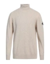Roy Rogers Roÿ Roger's Man Turtleneck Beige Size Xxl Wool, Polyamide, Viscose, Cashmere
