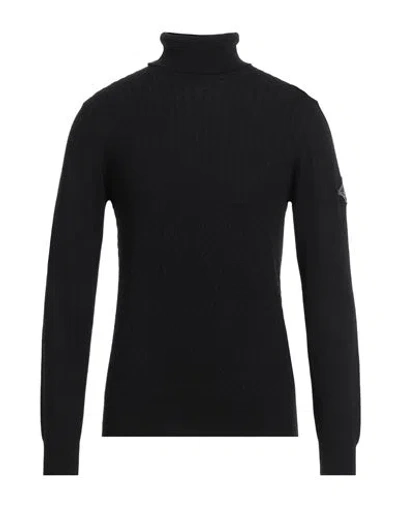 Roy Rogers Roÿ Roger's Man Turtleneck Steel Grey Size Xxl Wool, Polyamide, Viscose, Cashmere In Black