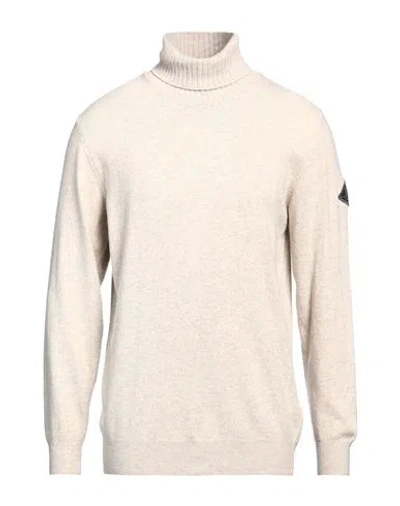 Roy Rogers Roÿ Roger's Man Turtleneck Cream Size Xxl Wool, Polyamide, Viscose, Cashmere In White