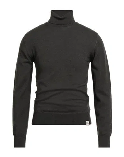 Roy Rogers Roÿ Roger's Man Turtleneck Dark Brown Size Xs Wool In Black