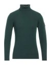 Roy Rogers Roÿ Roger's Man Turtleneck Emerald Green Size Xs Wool, Polyamide, Viscose, Cashmere