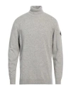 Roy Rogers Roÿ Roger's Man Turtleneck Light Grey Size Xxl Wool, Polyamide, Viscose, Cashmere