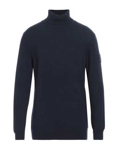 Roy Rogers Roÿ Roger's Man Turtleneck Midnight Blue Size Xxl Wool, Polyamide, Viscose, Cashmere