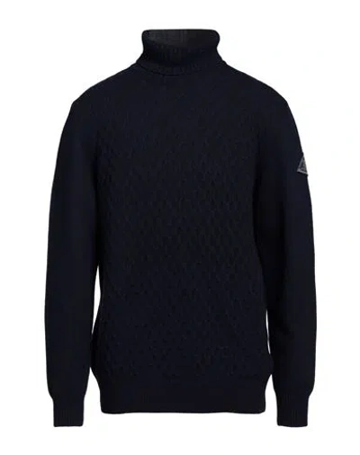 Roy Rogers Roÿ Roger's Man Turtleneck Midnight Blue Size Xxl Wool, Polyamide, Viscose, Cashmere