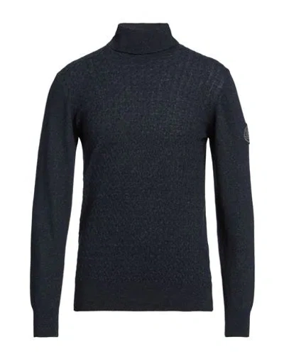 Roy Rogers Roÿ Roger's Man Turtleneck Navy Size L Wool, Polyamide, Viscose, Cashmere In Navy