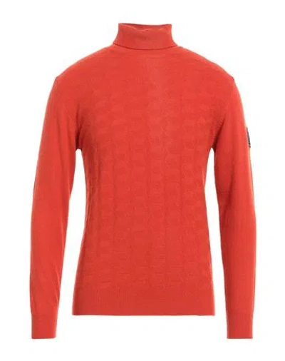 Roy Rogers Roÿ Roger's Man Turtleneck Rust Size L Wool, Viscose, Polyamide, Cashmere In Red