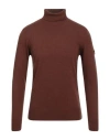 Roy Rogers Roÿ Roger's Man Turtleneck Tan Size Xxl Wool, Polyamide, Viscose, Cashmere In Brown