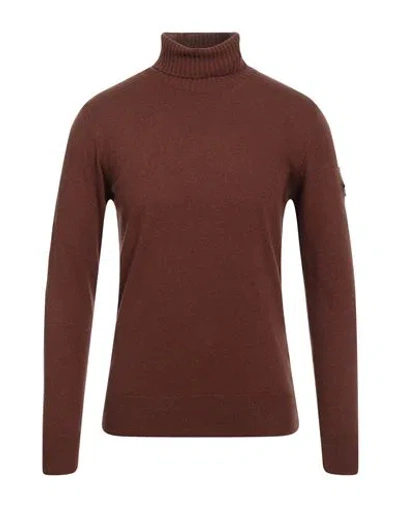 Roy Rogers Roÿ Roger's Man Turtleneck Tan Size Xxl Wool, Polyamide, Viscose, Cashmere In Brown