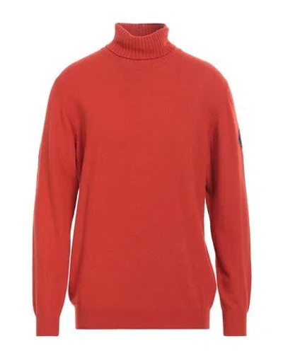 Roy Rogers Roÿ Roger's Man Turtleneck Tomato Red Size Xxl Wool, Polyamide, Viscose, Cashmere