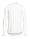 Roy Rogers Roÿ Roger's Riviera Man Shirt White Size Xl Linen In White