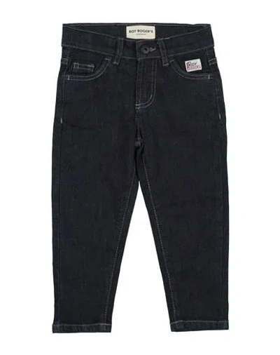 Roy Rogers Babies' Roÿ Roger's Toddler Boy Jeans Blue Size 7 Cotton, Elastane In Black