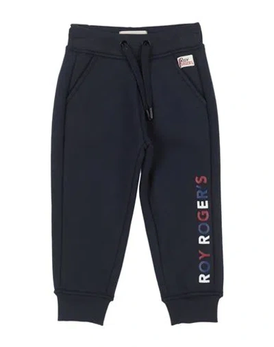 Roy Rogers Babies' Roÿ Roger's Toddler Boy Pants Midnight Blue Size 5 Cotton, Polyester In Black
