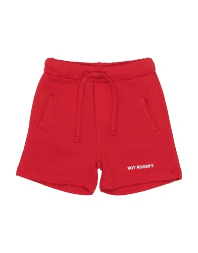 Roy Rogers Babies' Roÿ Roger's Toddler Boy Shorts & Bermuda Shorts Red Size 4 Cotton