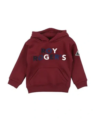 Roy Rogers Babies' Roÿ Roger's Toddler Boy Sweatshirt Burgundy Size 6 Cotton, Polyester In Red