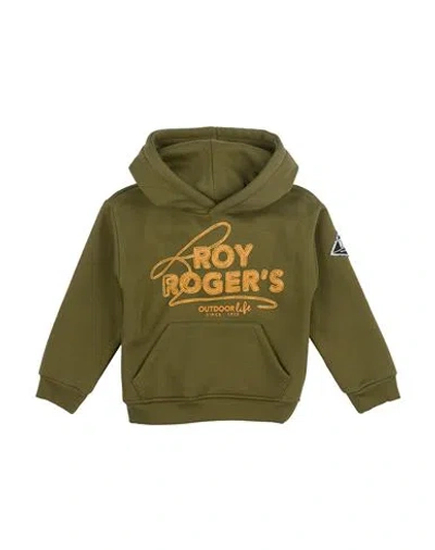 Roy Rogers Babies' Roÿ Roger's Toddler Boy Sweatshirt Military Green Size 7 Cotton, Polyester