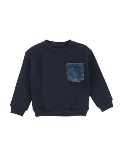 Roy Rogers Babies' Roÿ Roger's Toddler Boy Sweatshirt Navy Size 4 Cotton, Polyester In Blue