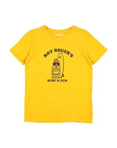 Roy Rogers Babies' Roÿ Roger's Toddler Boy T-shirt Ocher Size 6 Cotton In Yellow