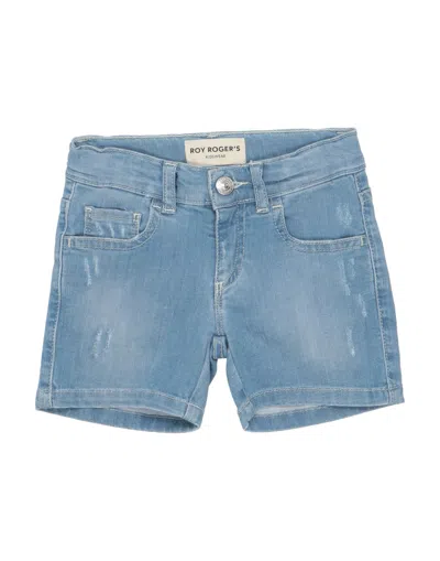 Roy Rogers Babies' Roÿ Roger's Toddler Girl Denim Shorts Blue Size 6 Cotton, Elastane