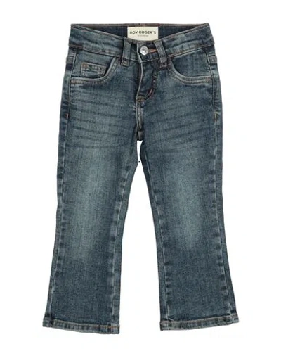 Roy Rogers Babies' Roÿ Roger's Toddler Girl Jeans Blue Size 7 Cotton, Elastane