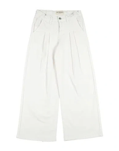 Roy Rogers Babies' Roÿ Roger's Toddler Girl Jeans White Size 4 Cotton, Elastane