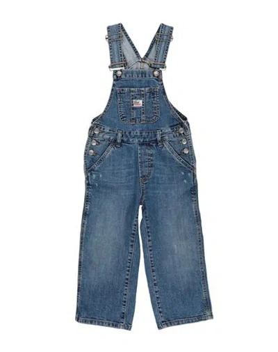 Roy Rogers Babies' Roÿ Roger's Toddler Girl Overalls Blue Size 6 Cotton, Elastane