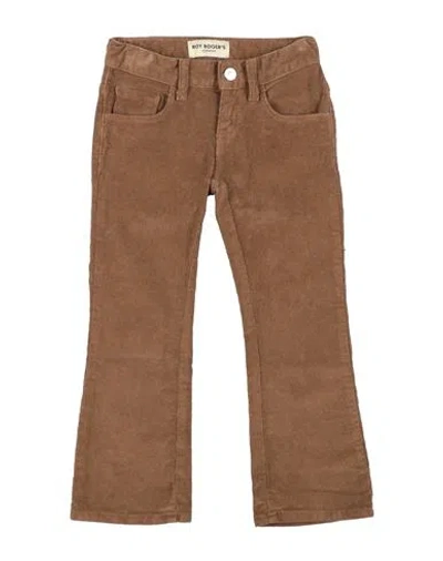Roy Rogers Babies' Roÿ Roger's Toddler Girl Pants Camel Size 6 Cotton In Beige