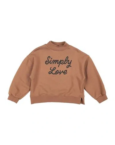 Roy Rogers Babies' Roÿ Roger's Toddler Girl Sweatshirt Brown Size 6 Cotton