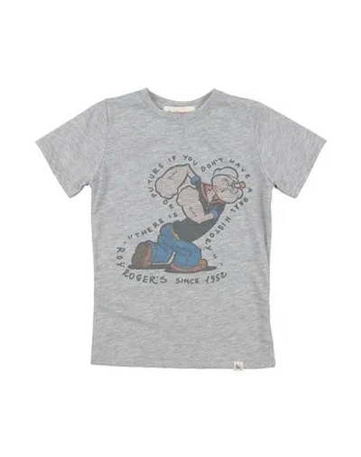 Roy Rogers Babies' Roÿ Roger's Toddler Girl T-shirt Grey Size 4 Cotton