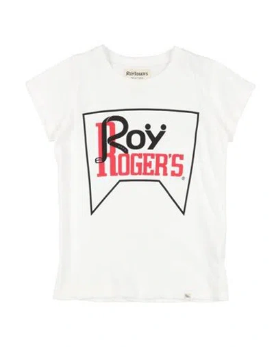 Roy Rogers Babies' Roÿ Roger's Toddler Girl T-shirt White Size 6 Cotton