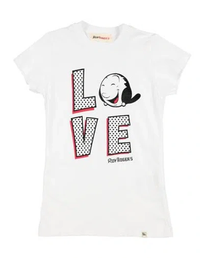 Roy Rogers Babies' Roÿ Roger's Toddler Girl T-shirt White Size 6 Cotton