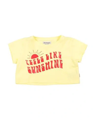 Roy Rogers Babies' Roÿ Roger's Toddler Girl T-shirt Yellow Size 6 Cotton
