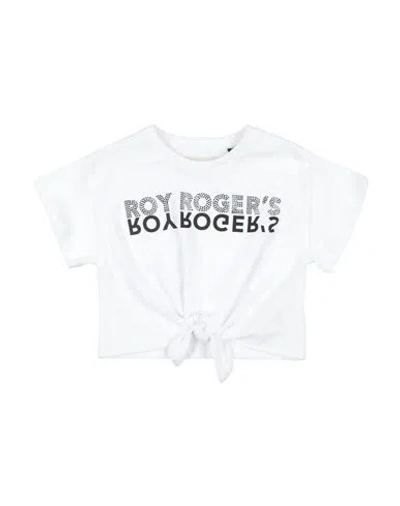 Roy Rogers Babies' Roÿ Roger's Toddler Girl T-shirt White Size 4 Cotton
